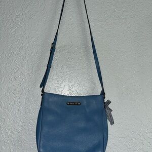 Michael Kors Blue Leather Shoulder Bag